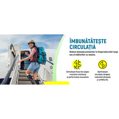 Set 2 Jambiere Compresive MONDESA®, Protectie Gambe Sport, Alergare, Fotbal, Ciclism, Recuperare Medicala, Varice, Edeme, Suport Muscular, Material Respirabil, Unisex, Negru/Gri, Premium