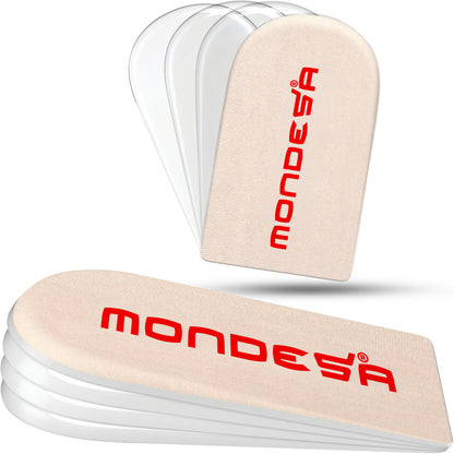 Set 2 Branturi Ortopedice Inaltatoare MONDESA®, Talonete Ortopedice cu Gel pentru Picioare Obosite, Platfus si Pinteni calcaneeni, Suport Plantar si Calcai, Inaltime Ajustabila 0.5-1.5cm, Marime ajustabila