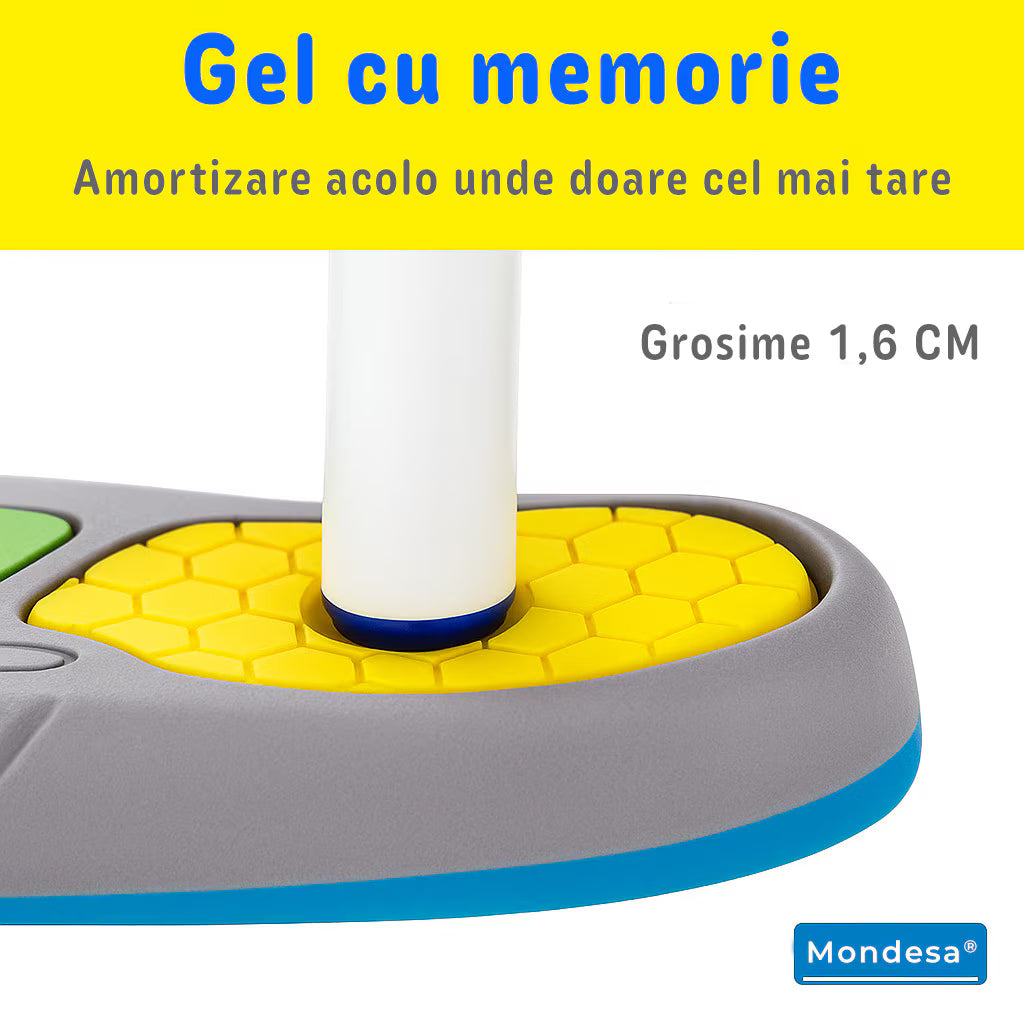 Set 2 Branturi Ortopedice MONDESA®, Suport Calcai si Talpa, Ajuta la Platfus, Pinteni si Picioare Obosite, Amortizare si Absorbtie, Confort Zilnic, Marime Ajustabila, Unisex