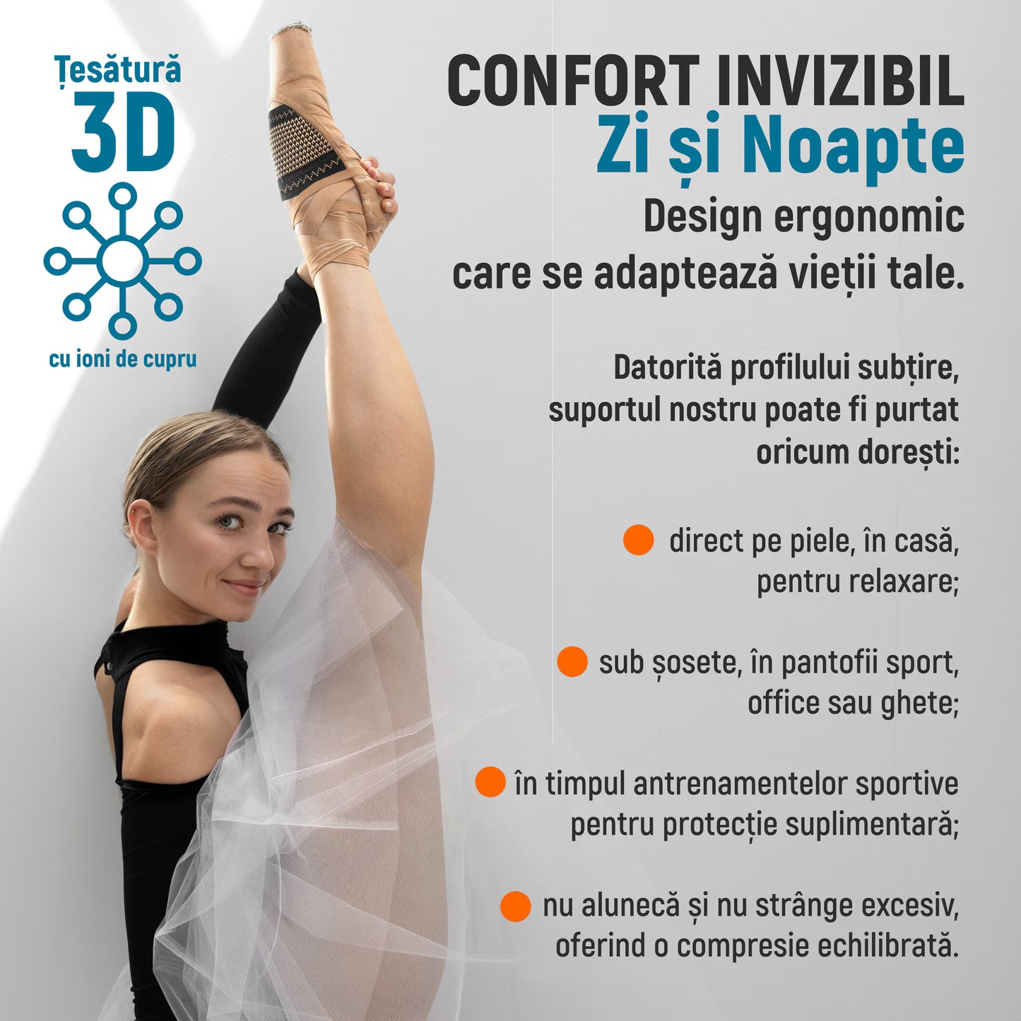 Set 2 Talonete Ortopedice si Compresive MONDESA®, Sustinere Bolta Plantara si Arcada, Suport Elastic pentru Fasceita Plantara, Platfus, Dureri de Calcaie, Marime Universala, Unisex, Negru/Auriu
