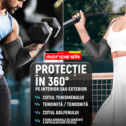 Cotieră compresivă elastică pentru sală, tenis și fitness
