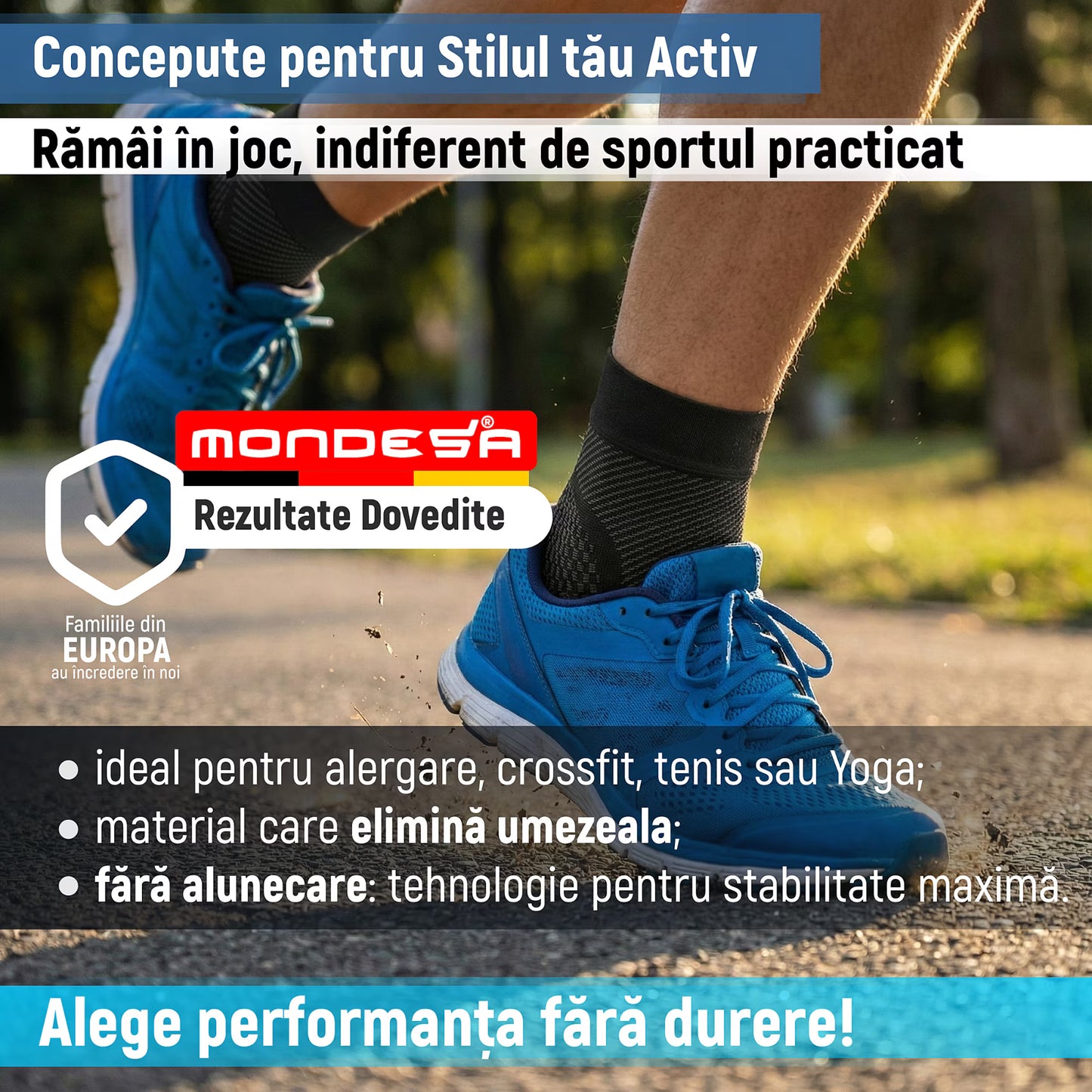 Set 2 Glezniere Compresive MONDESA®, Glezniera Elastica, Suport Glezna si Bolta Plantara, Orteza Fasceita Plantara, Sport, Recuperare Medicala, Edeme, Material Respirabil, Premium, Negru