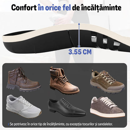 Set 2 Branturi Ortopedice MONDESA®, Suport Plantar si Calcai, Suport pentru Picioare Obosite, Platfus si Pinteni calcaneeni, Amortizare Socuri, Absorbtie transpiratie, Marime ajustabila, Unisex